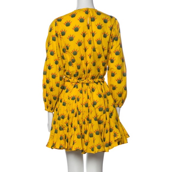 Rhode yellow dress with detachable belt Revolve - Picture 6 of 8